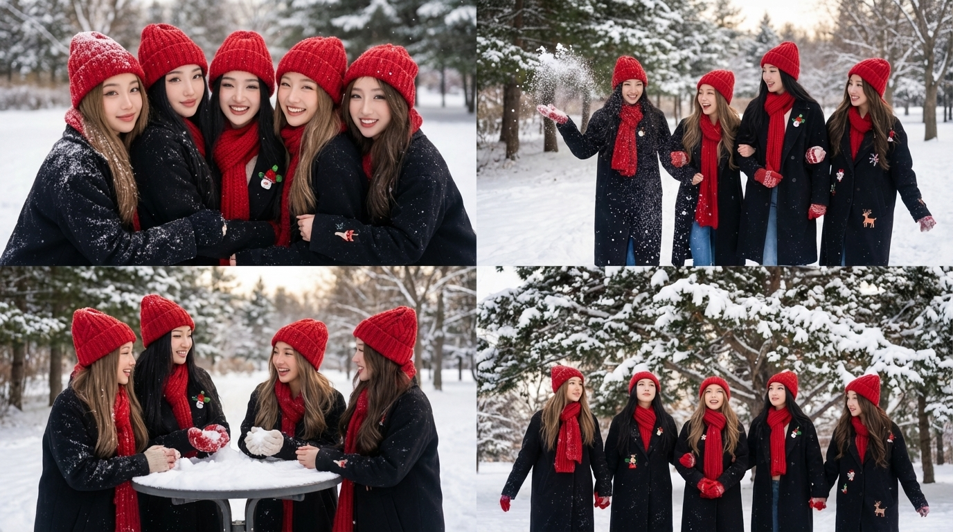 AI Winter Christmas Collage Maker