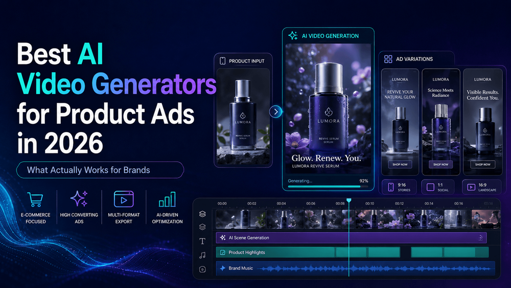 Best AI Video Generators for Product Ads in 2026: What Actually Works for Brands | VideoAny