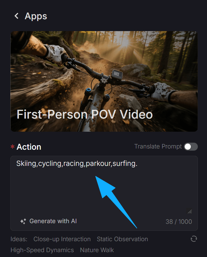 Mastering AI-First Person POV Videos with VideoAny