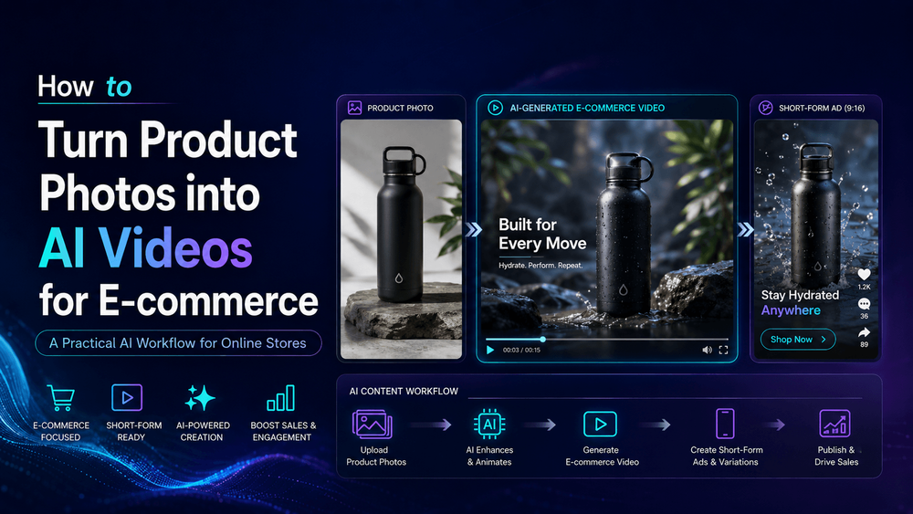 How to Turn Product Photos into AI Videos for E-commerce | VideoAny
