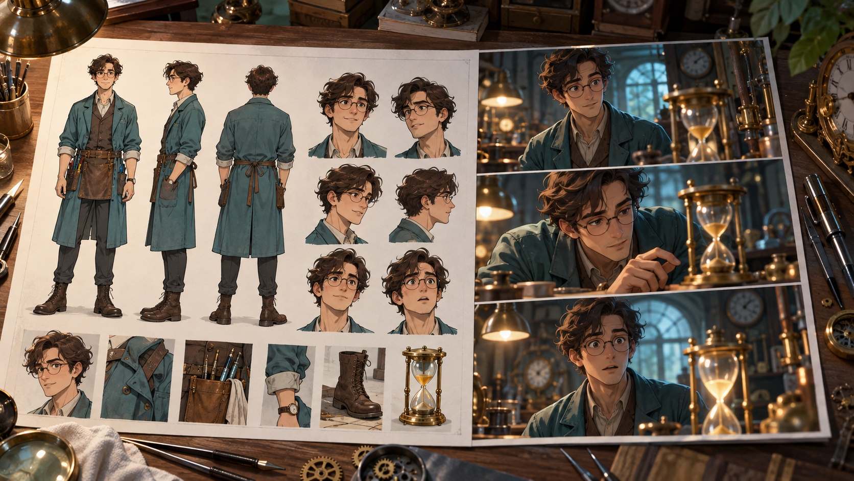 From Character Sheet to Animated Scene: A Production Workflow