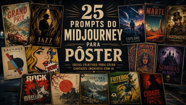 Prompts do Midjourney para Poster