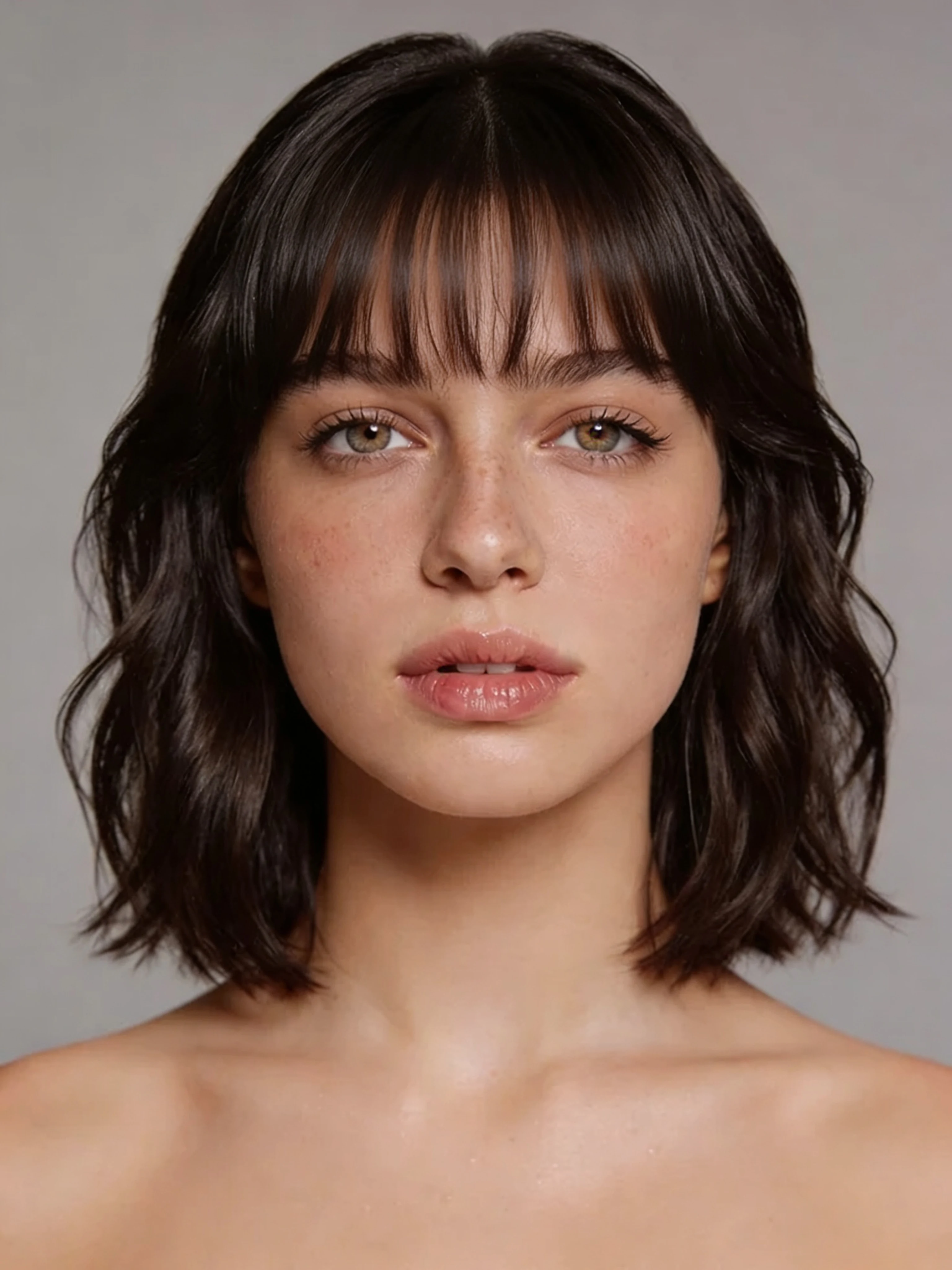 Curtain bangs hairstyle change output from the source guide