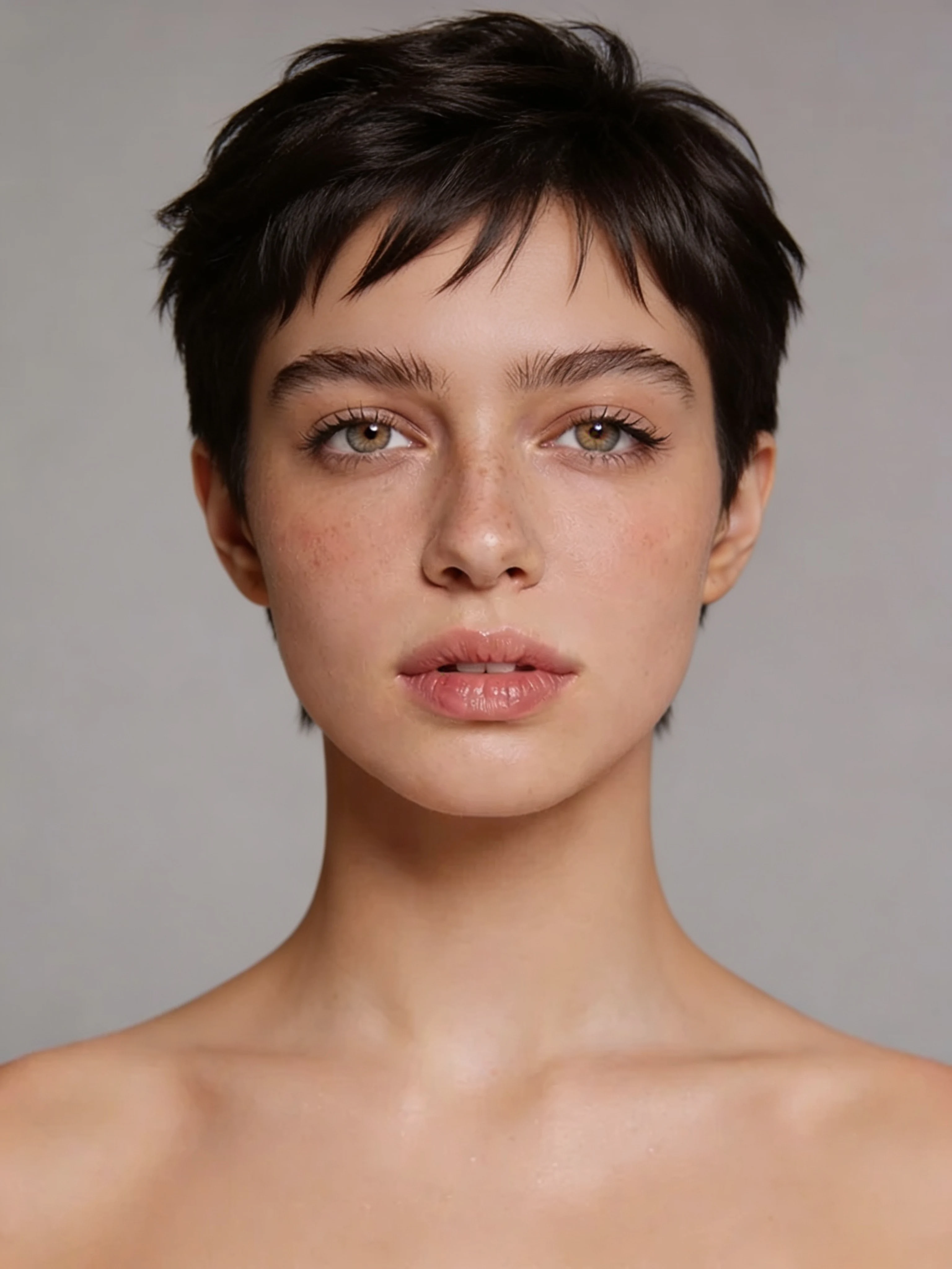 Pixie cut hairstyle change output from the source guide