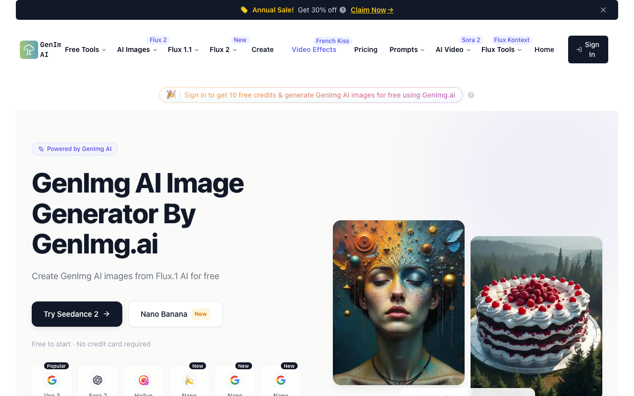 Flux source visual from the best free AI image generators guide