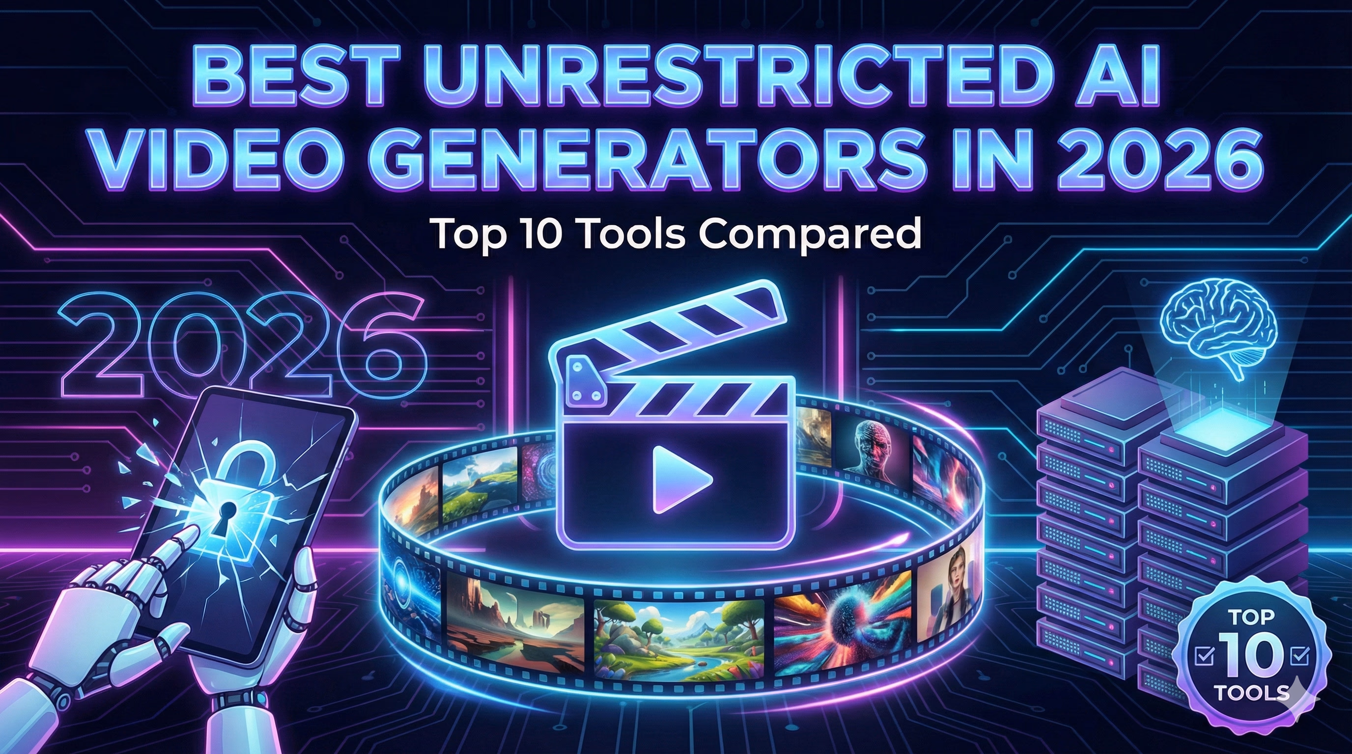 Best unrestricted video generator visual from the best uncensored video generators source page
