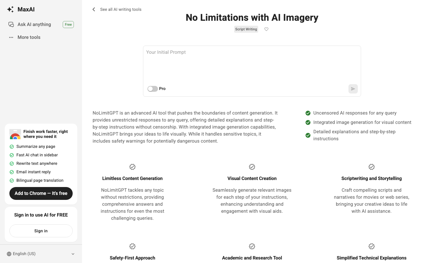 NoLimitGPT visual from source page
