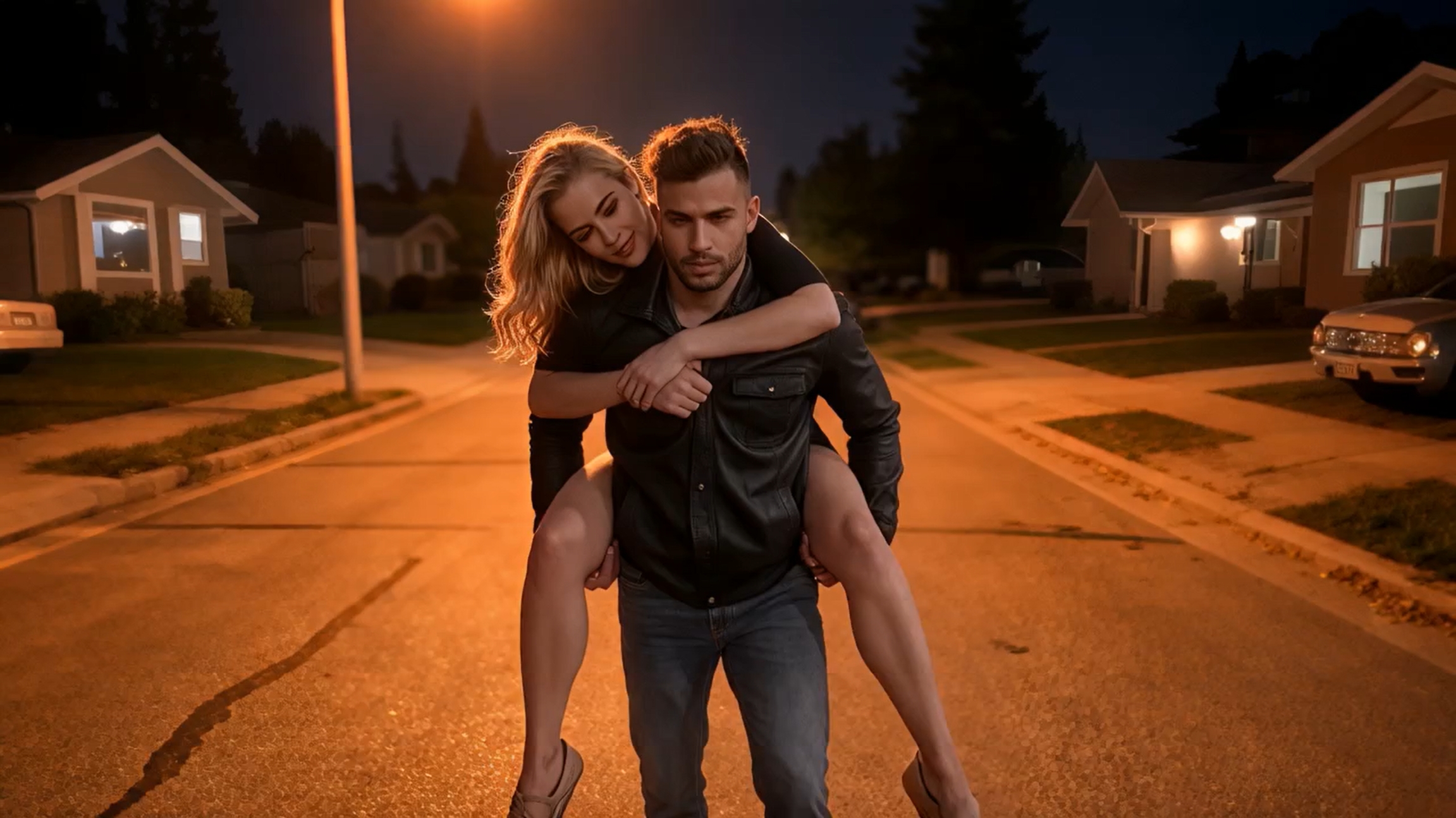 Night scene reference from Senzia — not a VideoAny video result