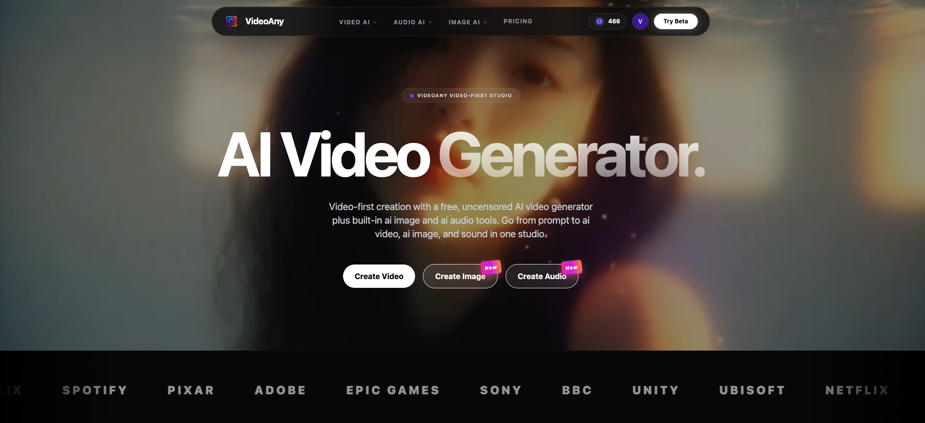 VideoAny: Create AI Video, Image, and Audio in One Studio